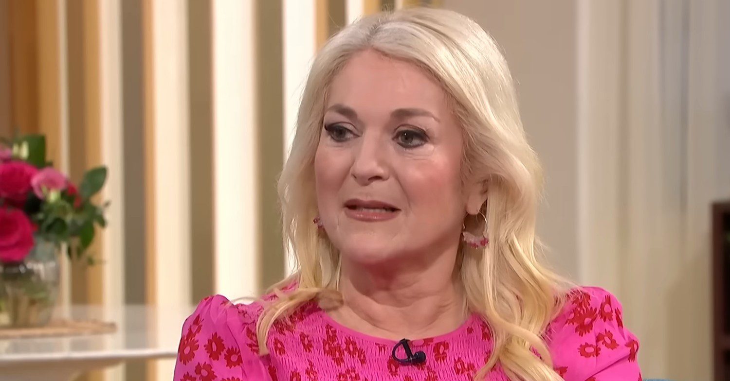 Vanessa Feltz being interviewed on This Morning
