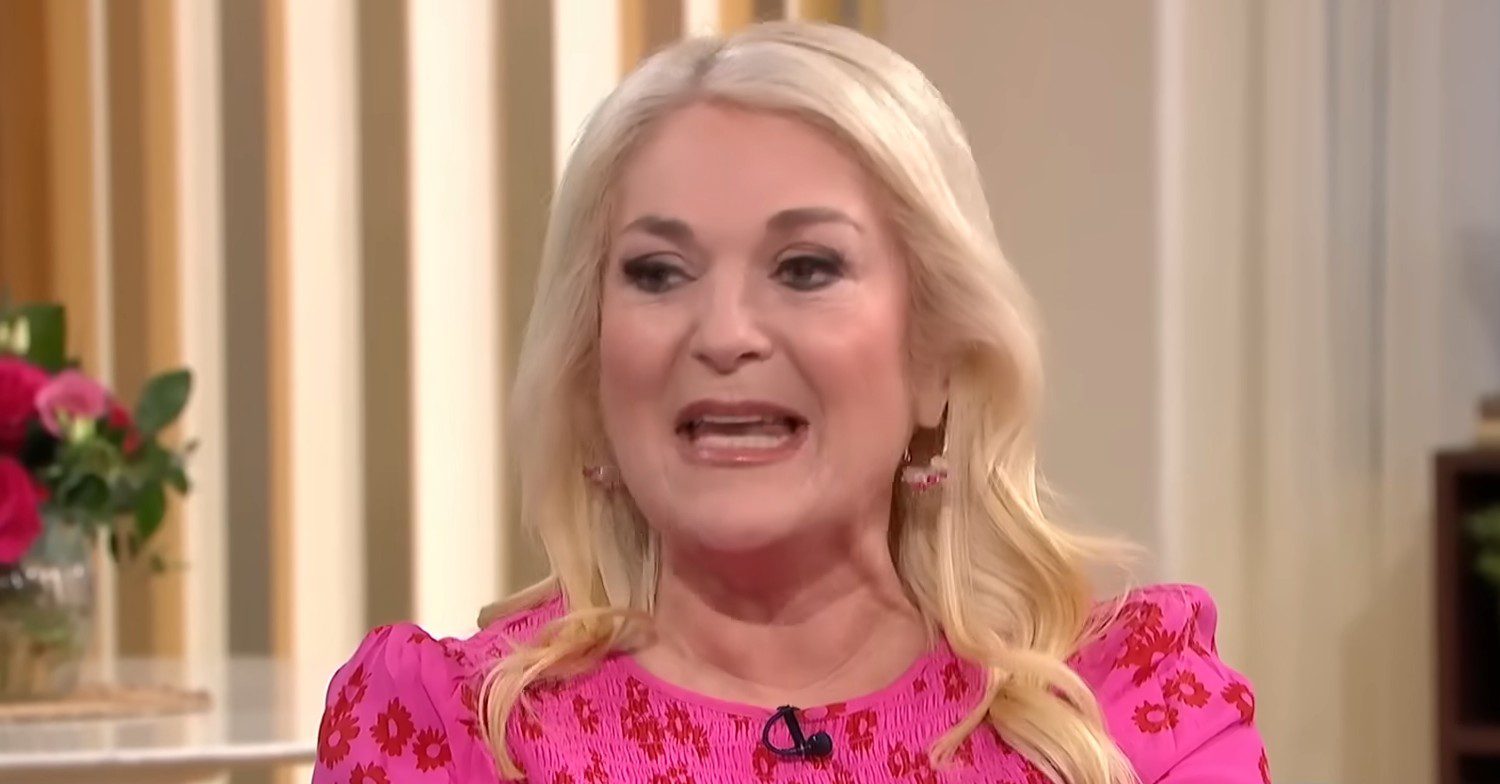 Vanessa Feltz being interviewed on This Morning