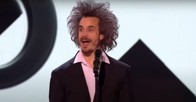 Viggo Ven performing on BGT stage