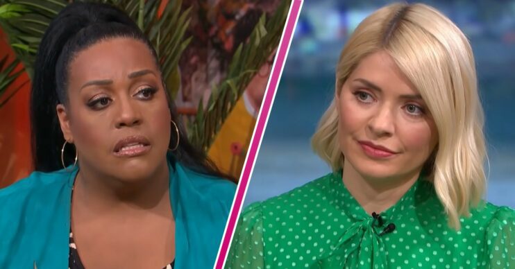 Alison Hammond and Holly Willoughby frown on This Morning