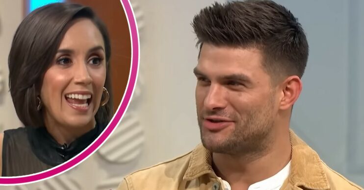 Aljaz Skorjanec and Janette Manrara smile on Lorraine