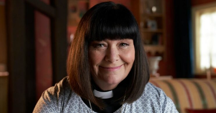 Dawn French in Vicar of Dibley outfit