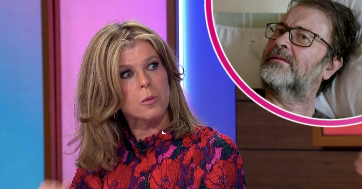 Kate Garraway looking shocked with husband Derek Draper