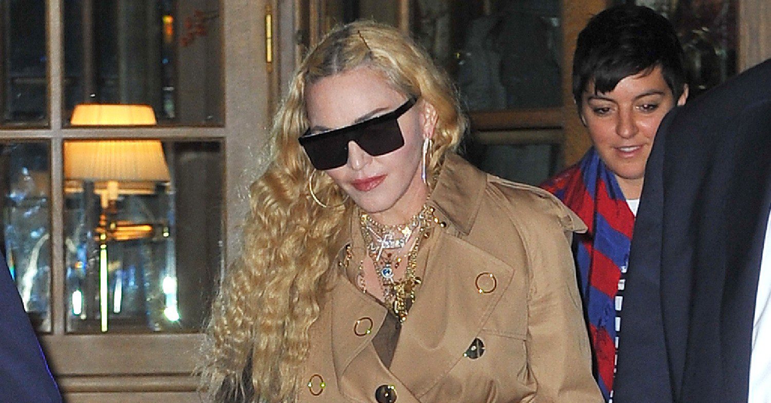 Madonna wearing sunglasses