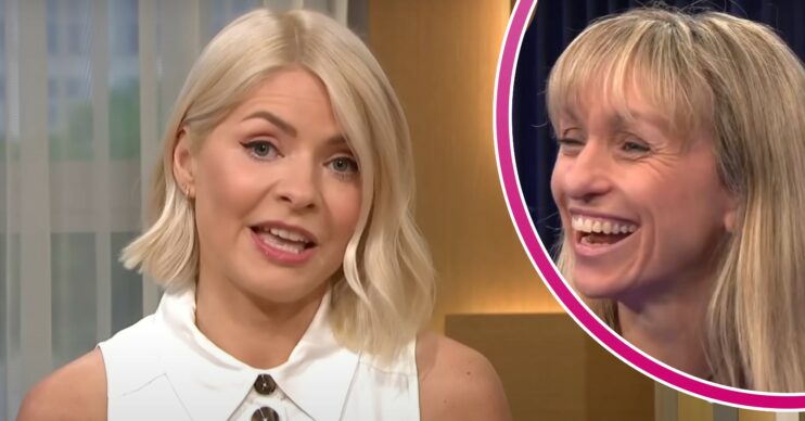 Holly Willoughby on This Morning / Michaela Strachan laughing