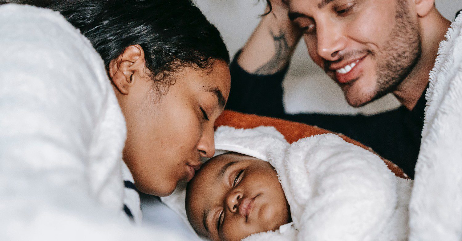 Mum, dad, and baby