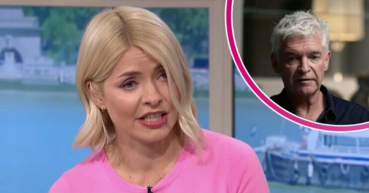 Holly Willoughby on This Morning with Phillip Schofield during his BBC Interview