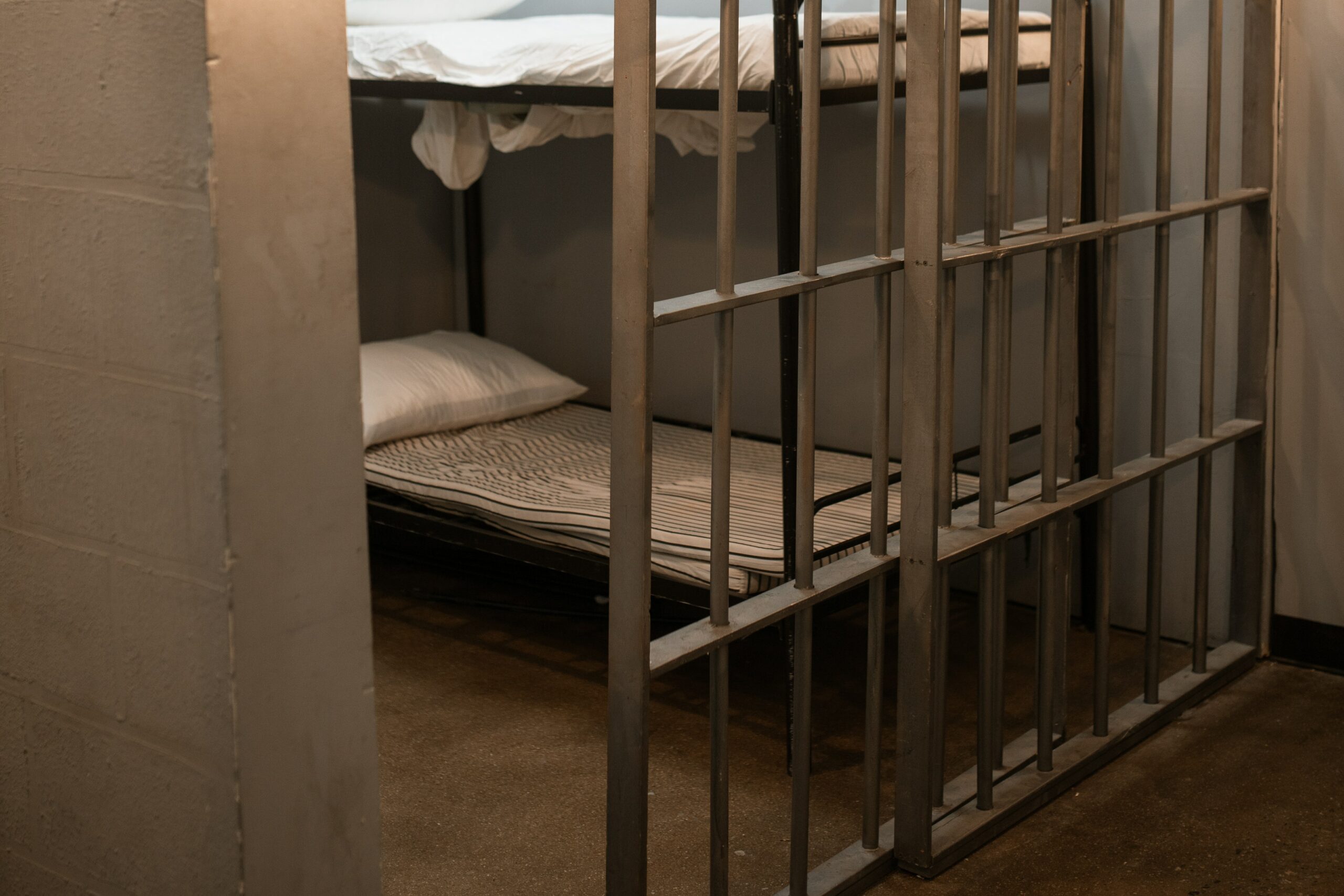 Prison cell looking very grim