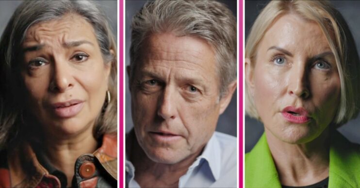 Shobna Gulati, Hugh Grant and Heather Mills speak in documentary