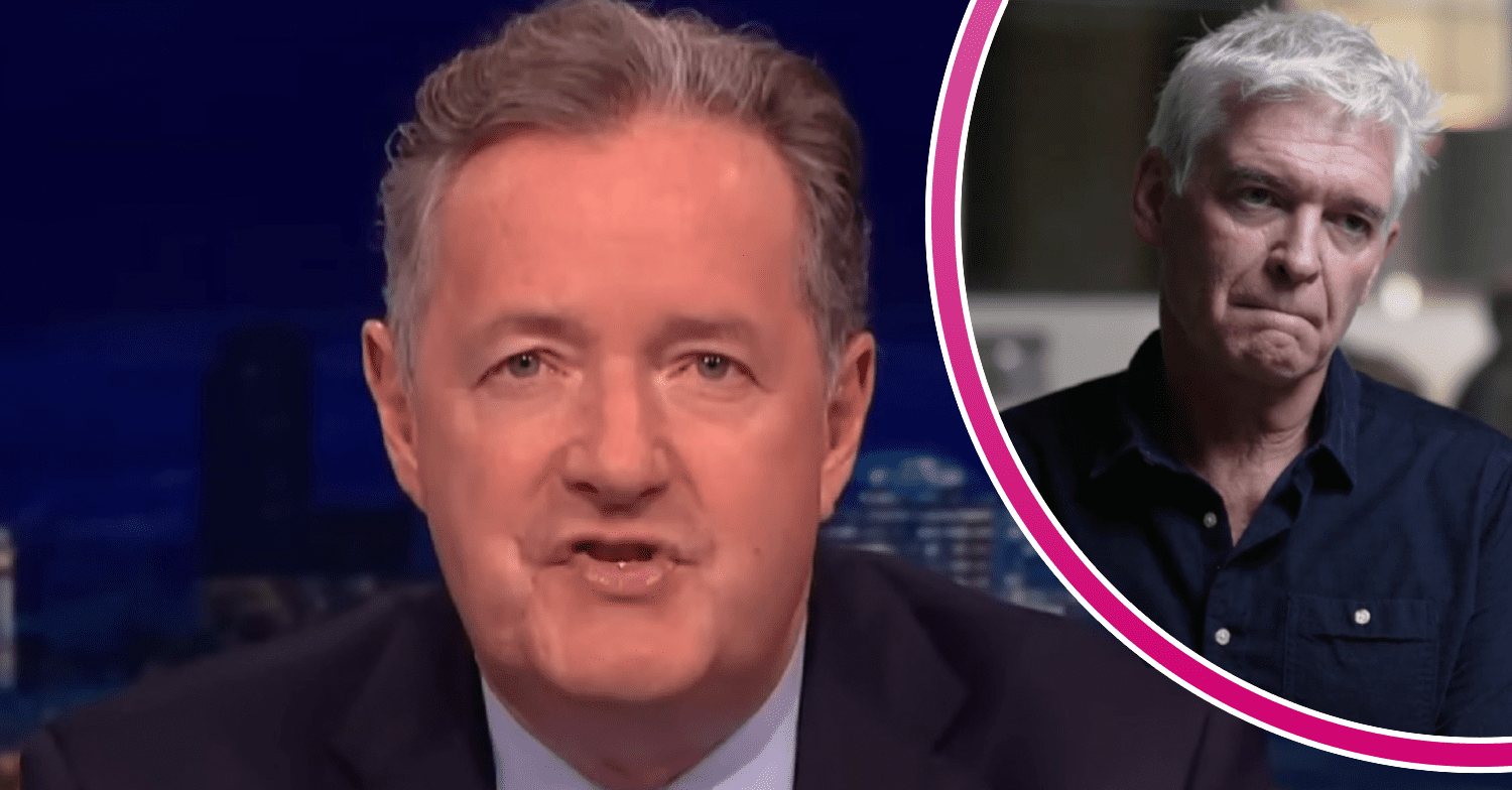 split image of Piers Morgan and Phillip