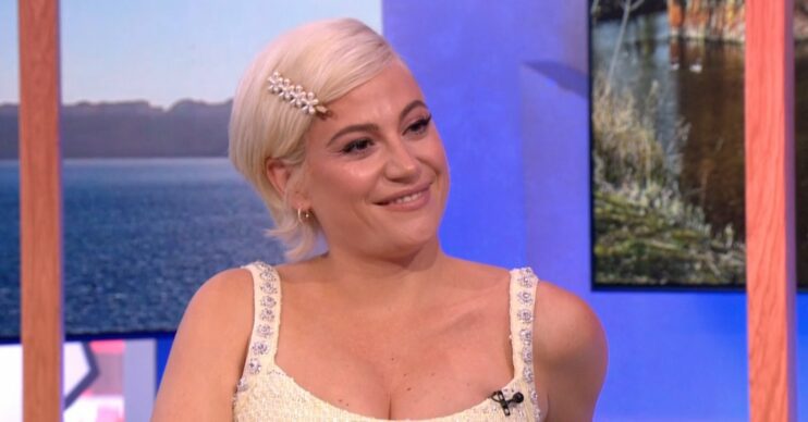 Pixie Lott smiles on The One Show