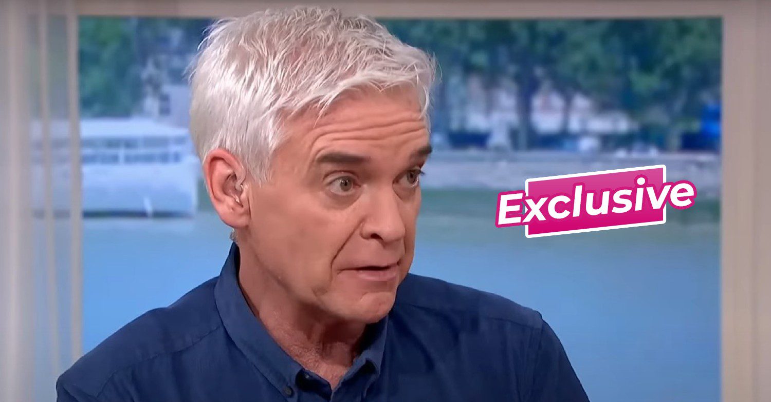 Phillip Schofield looking shocked on This morning