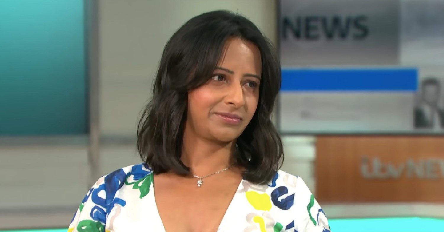 Ranvir Singh with tears in her eyes on GMB
