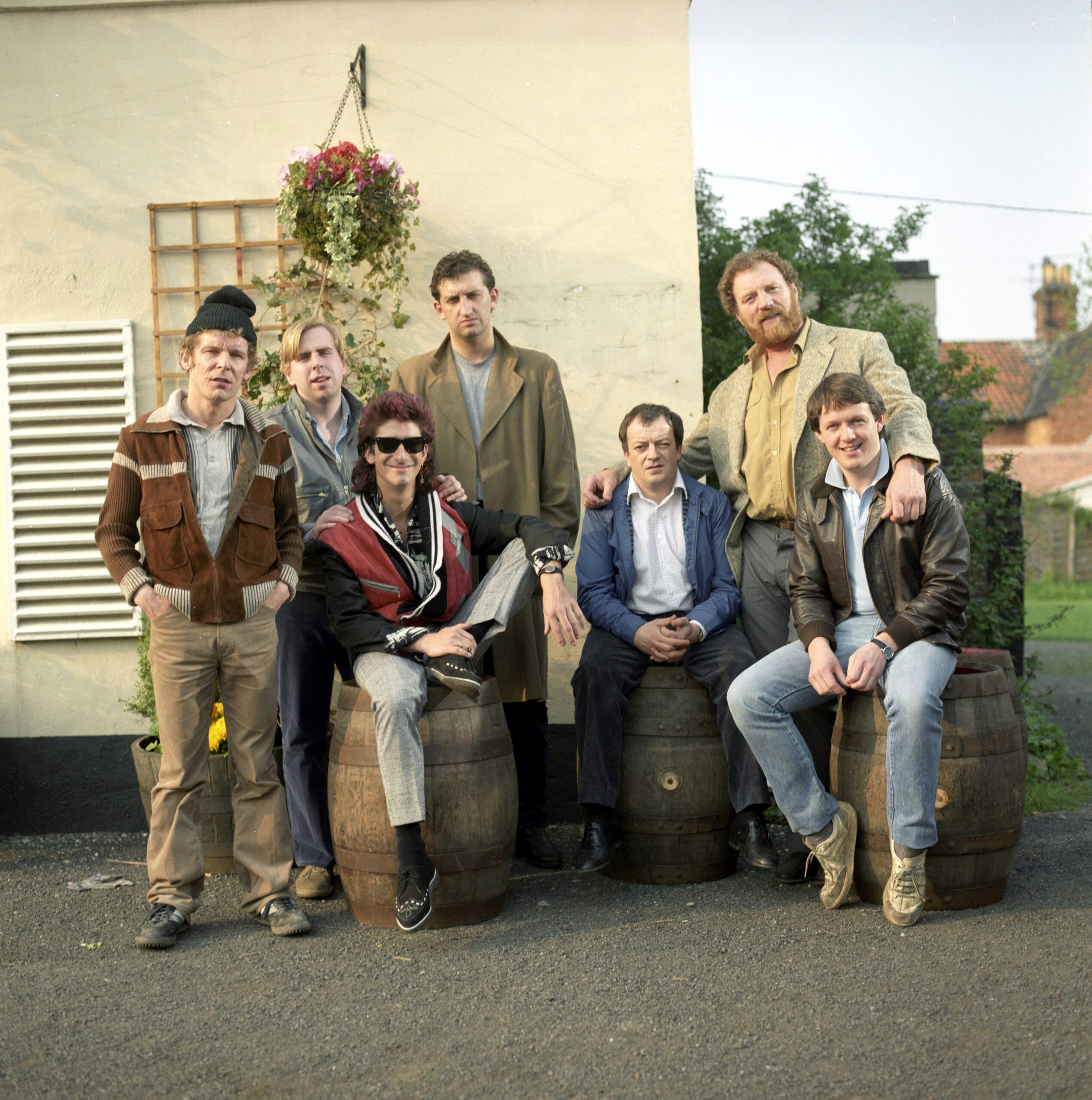 Jimmy Nail and the cast of Auf Wiedersehen, Pet