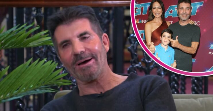 Simon Cowell during an interview with his famly