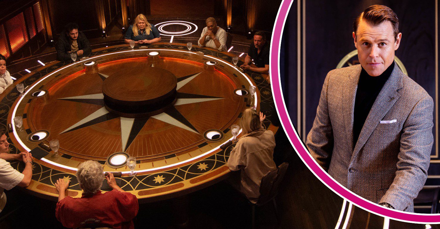 The Traitors table/host Roger Corser
