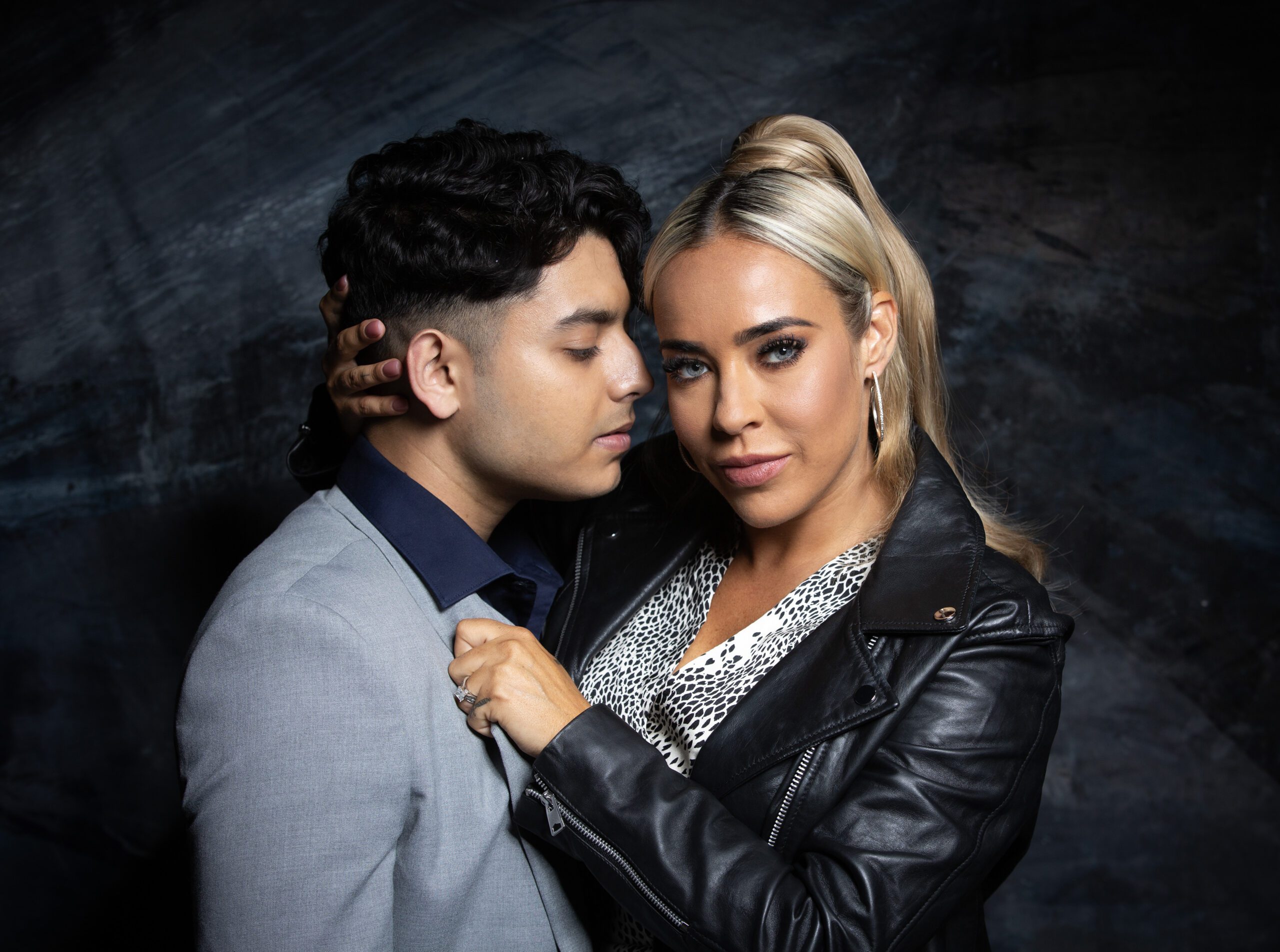 Aadi and Courtney in Coronation Street