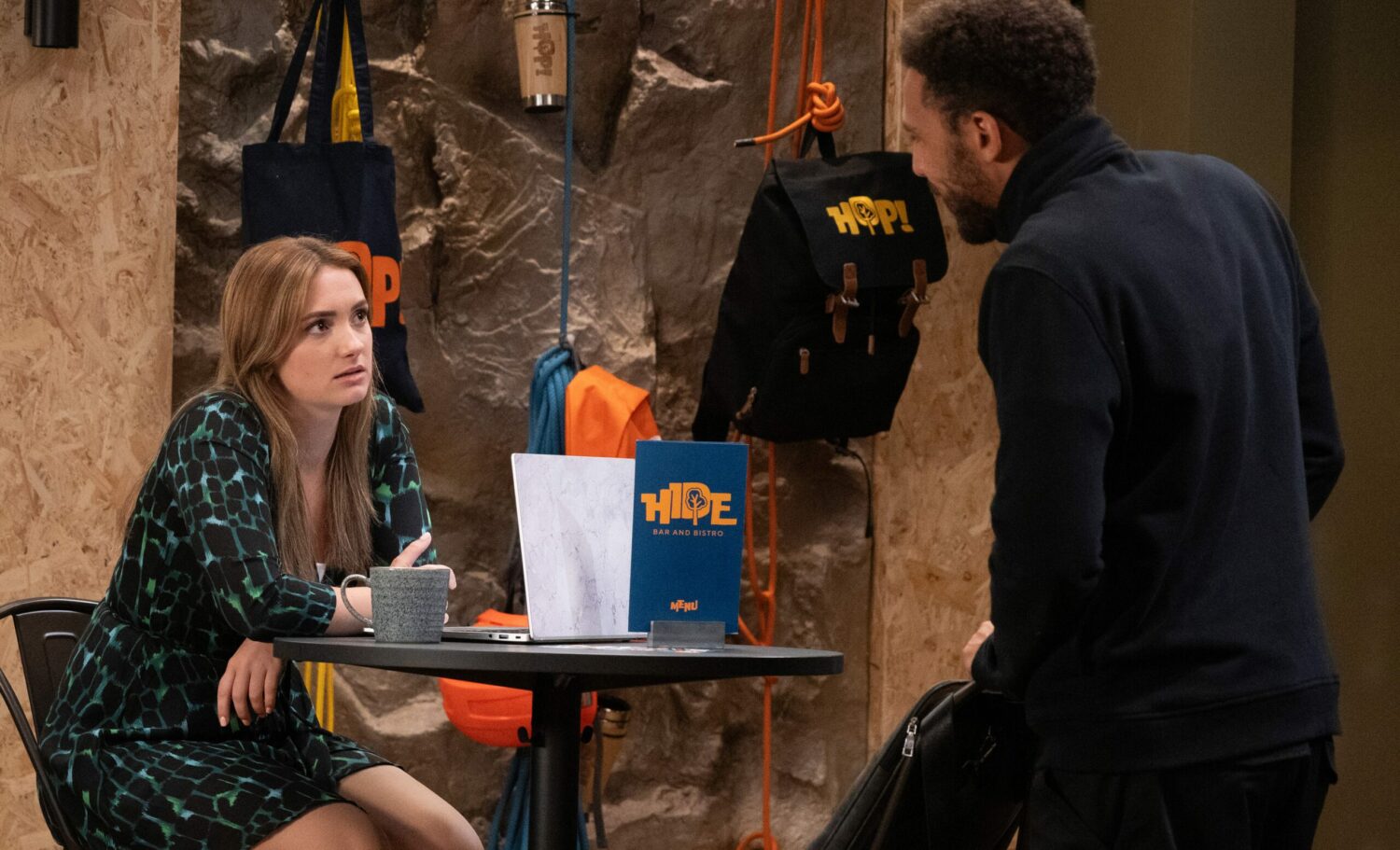 Gabby Thomas looks at Billy Fletcher with moony eyes