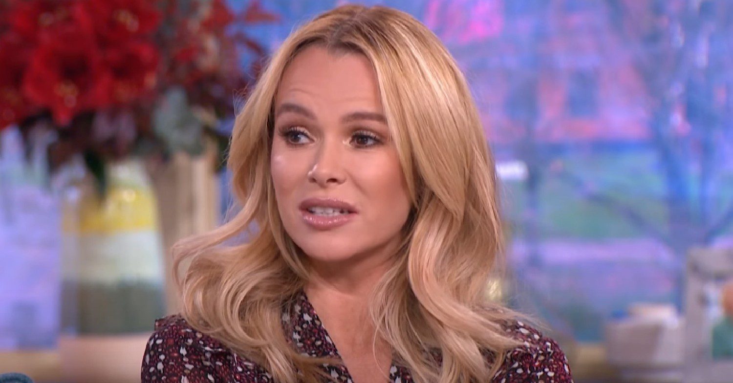 Amanda Holden speaking on This Morning