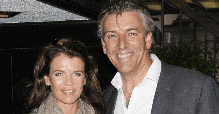 Annabel Croft with her late husband Mel smiling