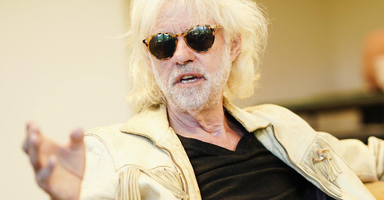 Bob Geldof speaking