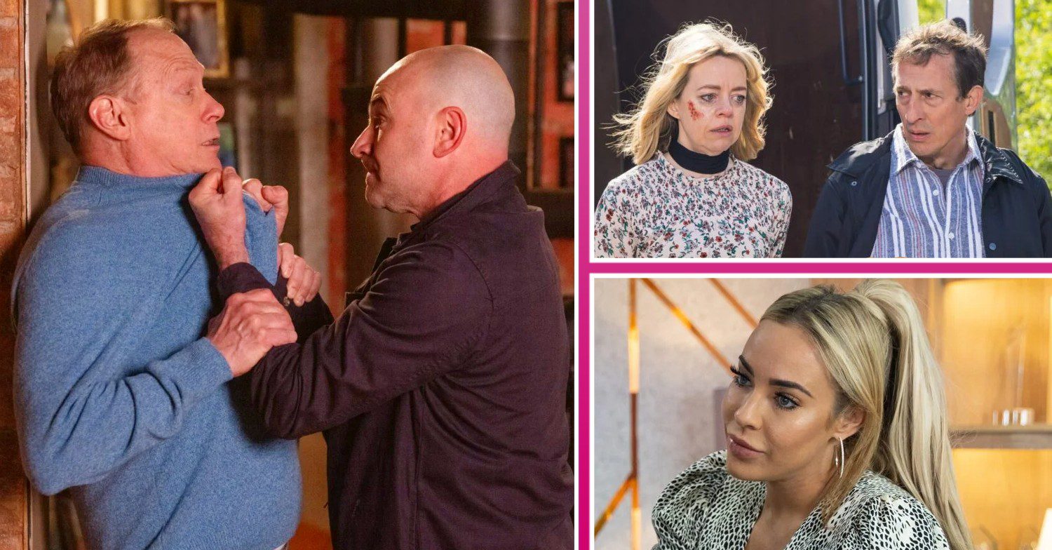 Coronation Street spoilers comp image: Stephen, Tim, Toyah, Spider, Courtney