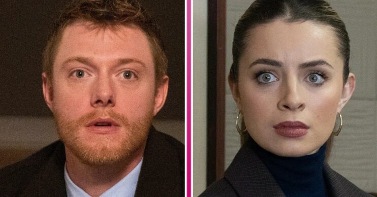 Composite of Daniel and Daisy looking shocked on Corrie (Credit: ITV/Composite: ED!)