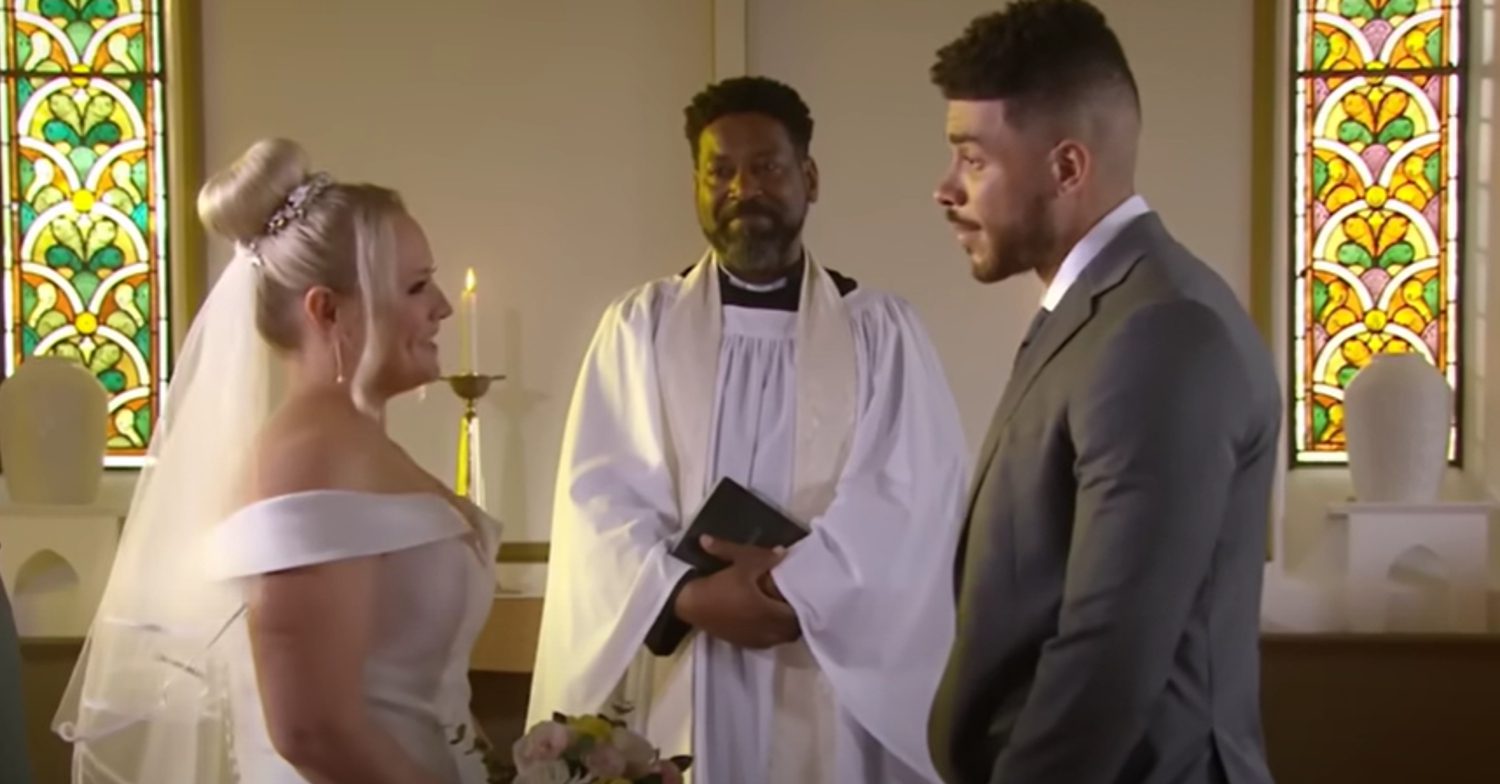 Emmerdale's Nate and Tracy are getting married by Charles in the church