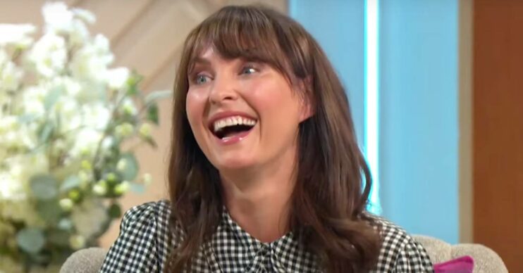 Emma Barton laughs during an appearance on Lorraine