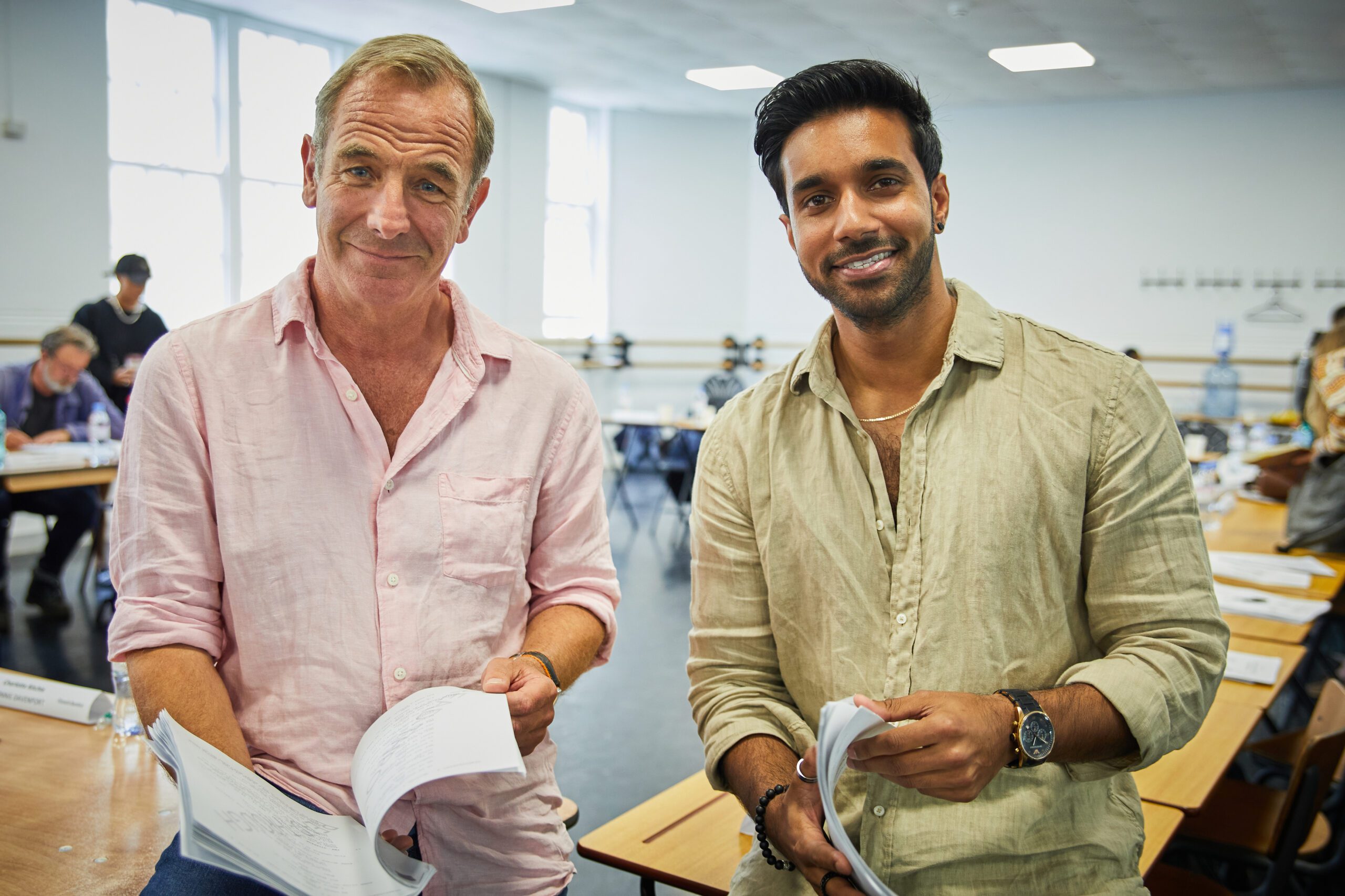 Robson Green and Rishi Nair read Grantchester scripts for series 9