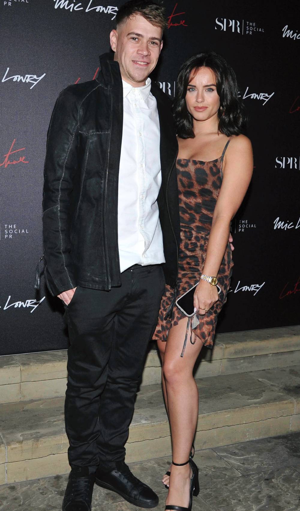 Georgia May Foote and her now-husband pose for a picture