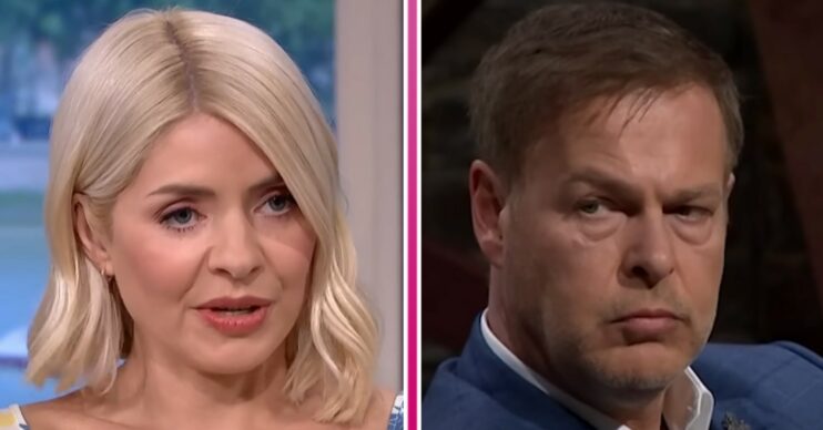 Holly Willoughby on This Morning / Peter Jones on Dragons' Den