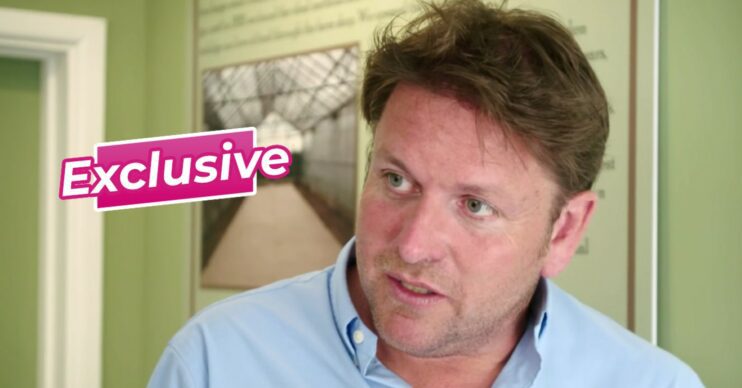 James Martin looks serious