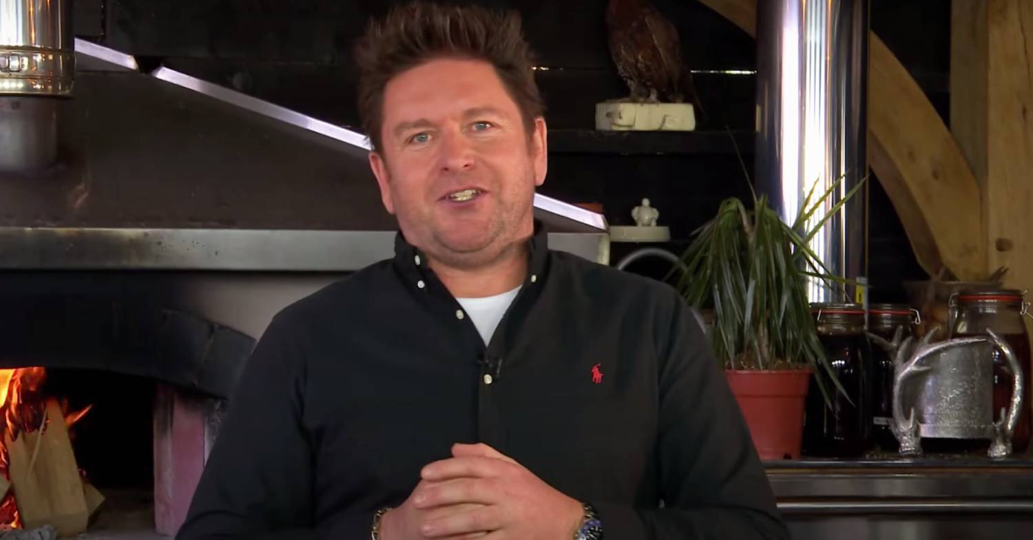 James Martin clasps his fist