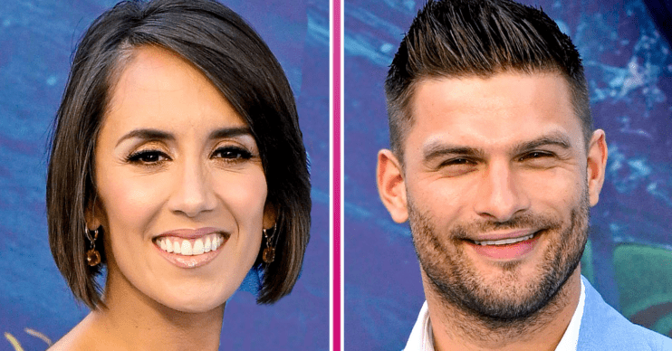 Janette Manrara and Aljaz Skorjanec smiling