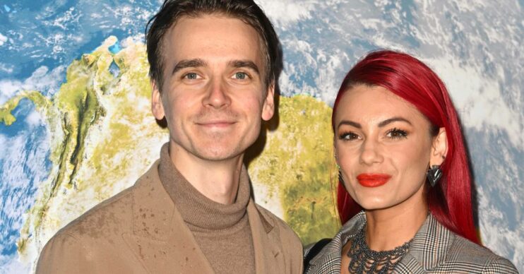 Joe Sugg and Strictly star Dianne Buswell pose for a photo
