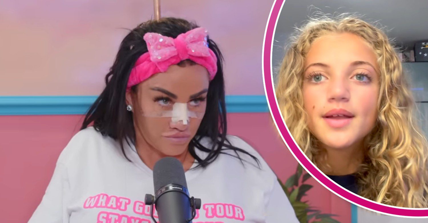 Katie Price on speaking podcast with Princess in bubble