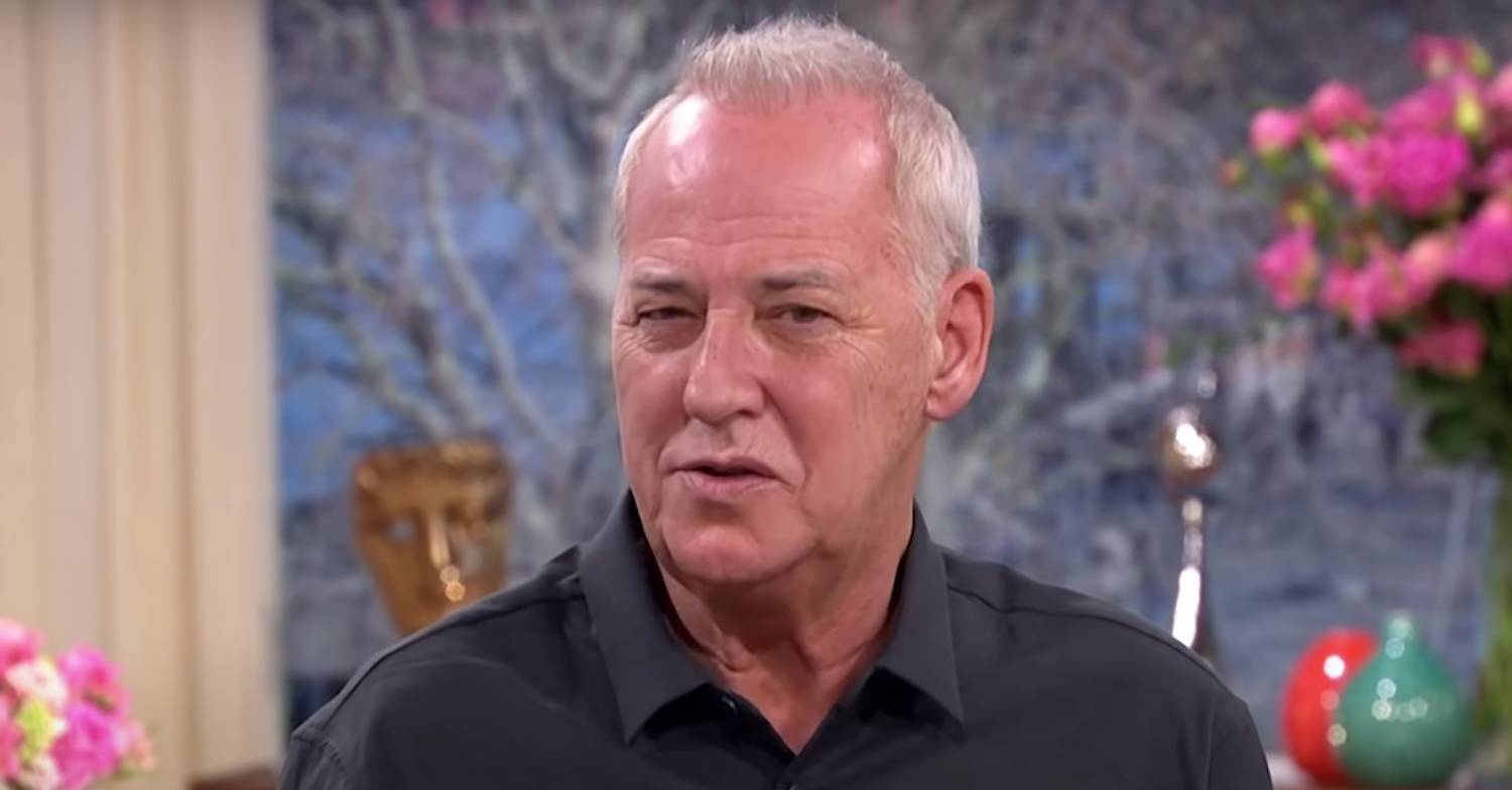 Michael Barrymore looks to camera