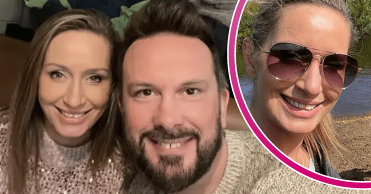 Nicola Bulley and her partner smiling