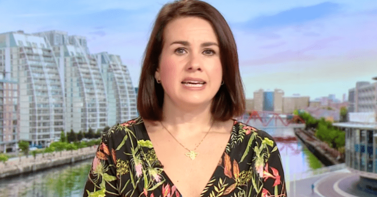 Nina Warhurst hosting BBC Breakfast