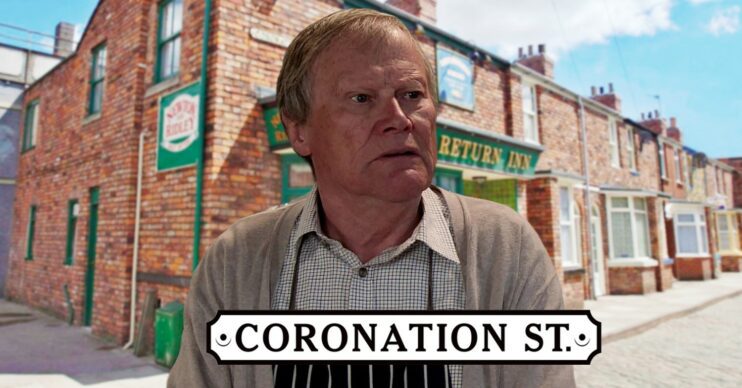 Roy Cropper on Corrie against logo and background (Credit: ITV/Composite: ED!)