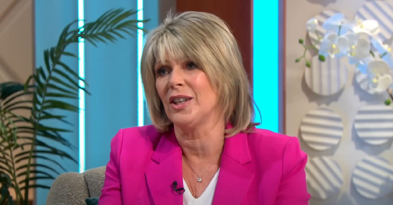 Ruth Langsford in pink blazer on Lorraine