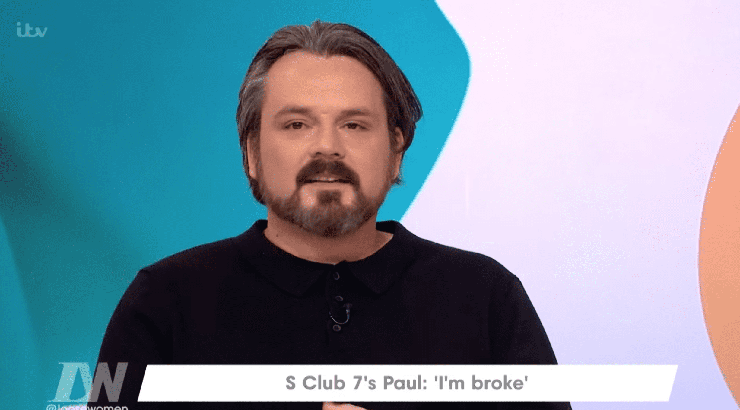Paul Cattermole being interviewed on Loose Women