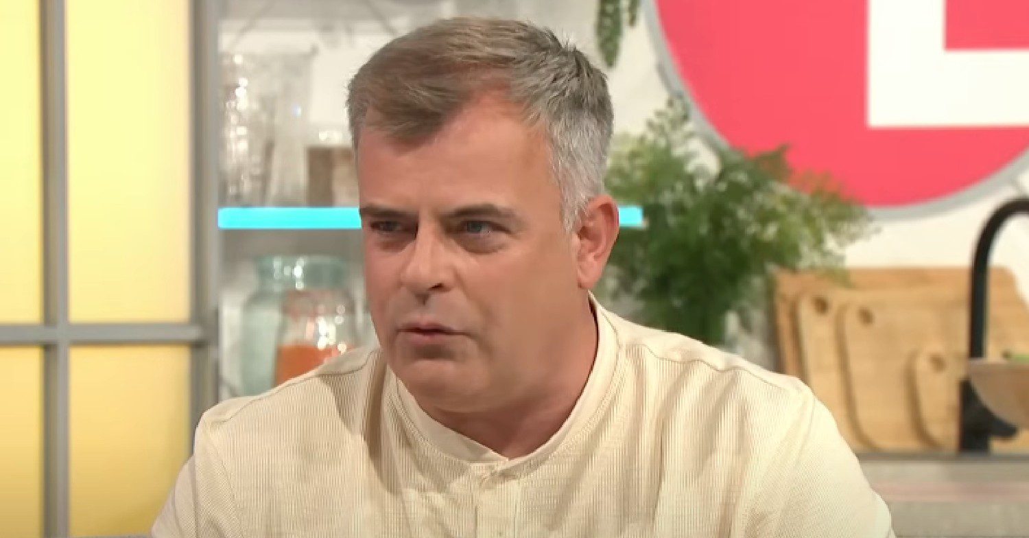Simon Gregson speaking on Lorraine
