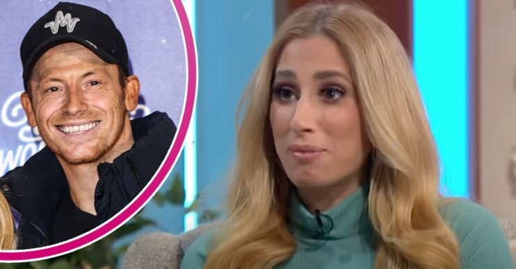 Stacey Solomon and Joe Swash smiling