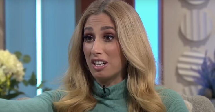 Stacey Solomon speaking on Lorraine