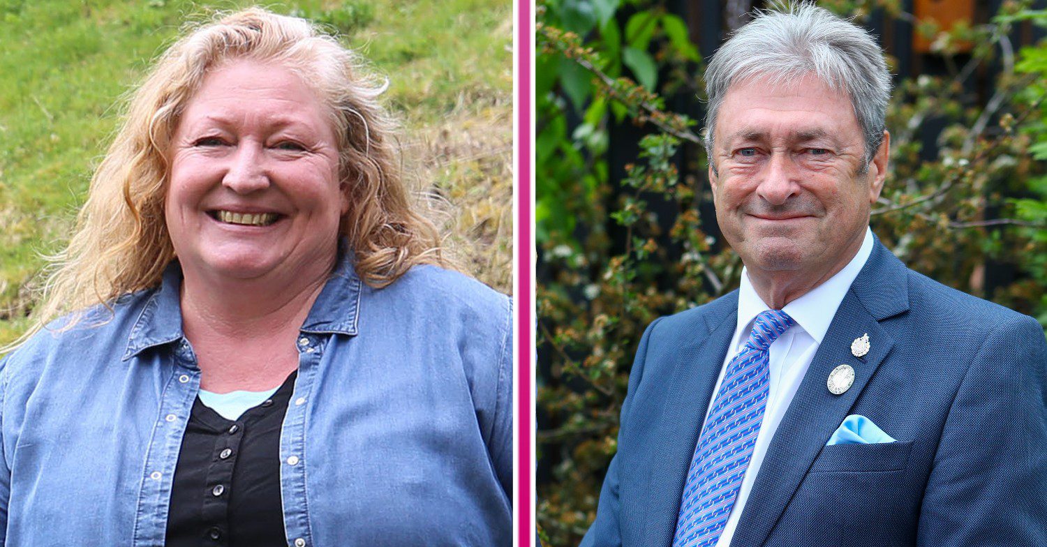 Charlie Dimmock, left, and Alan Titchmarsh, right