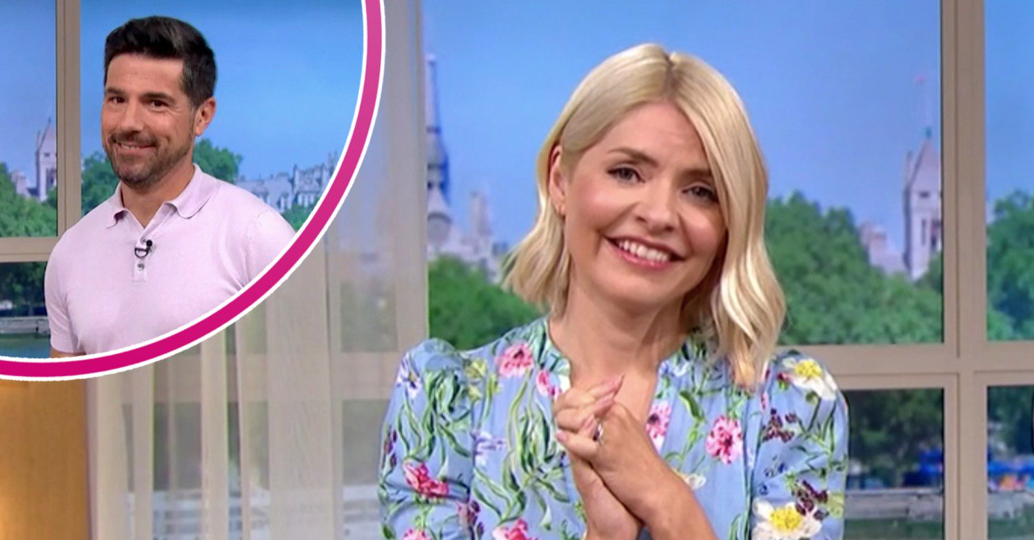 Holly Willoughby and Craig Doyle smiling on This Morning today