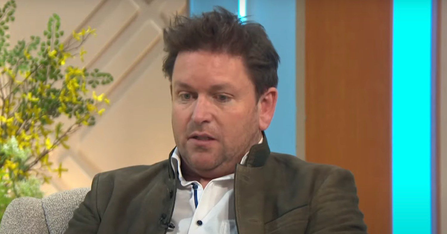 James Martin looking down
