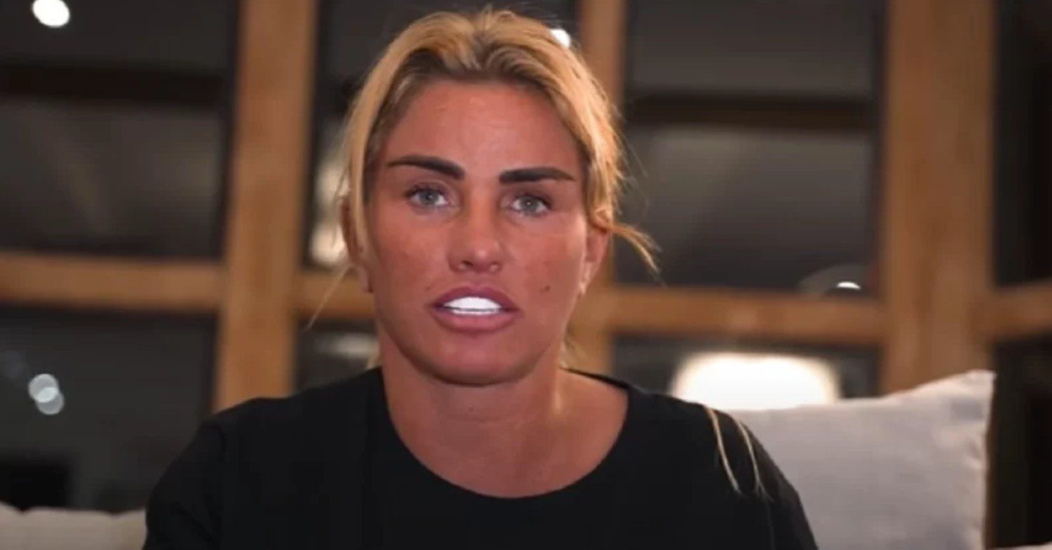 Katie Price speaking in YouTube video